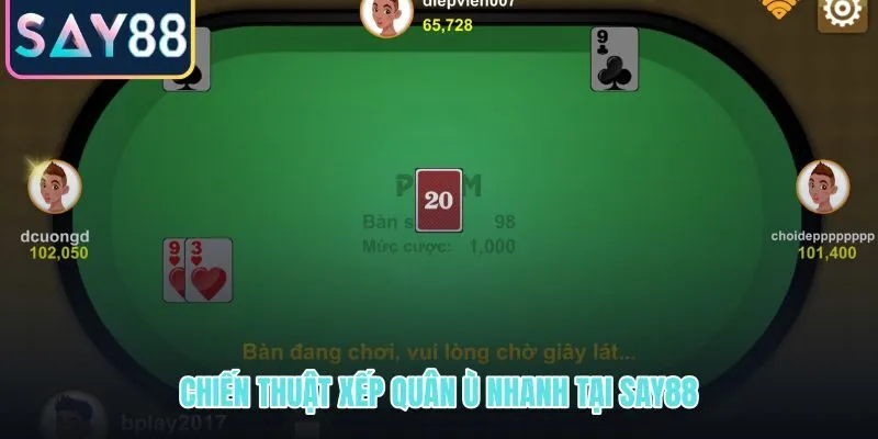 Chiến thuật game bài phỏm tá lả xếp quân nhiều đường ghép tại SAY88