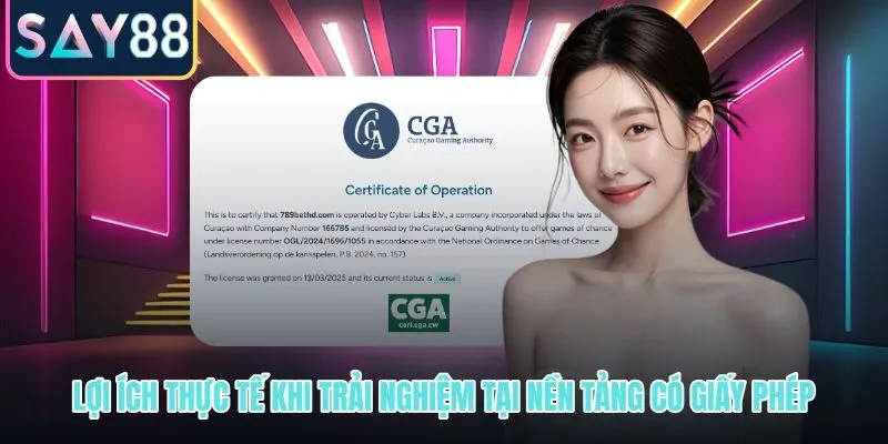 Giấy phép hoạt động và quyền lợi người dùng được kiểm chứng minh bạch