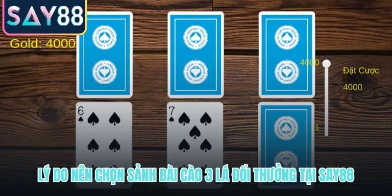 Sảnh bài cào 3 lá đổi thưởng với ván nhanh và thưởng minh bạch