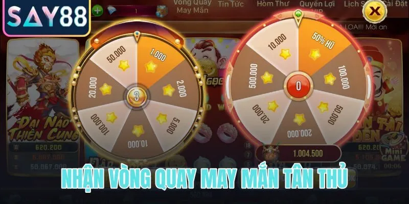 Nhận vòng quay may mắn tân thủ SAY88