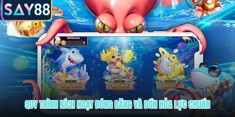 Quy trình dồn hỏa lực chuẩn xác sau khi kích hoạt đóng băng cá Boss