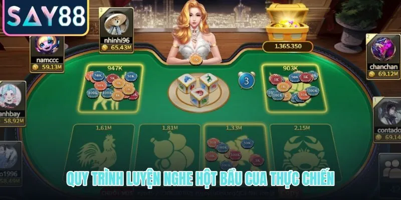 Luyện nghe hột bầu cua qua ghi chép đối chiếu kết quả thật